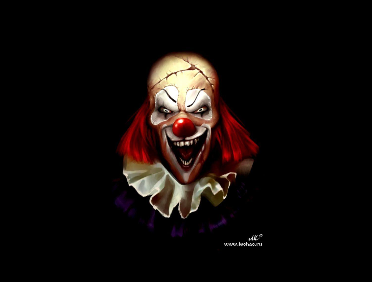 1504x1140 Scary Clown Wallpaper