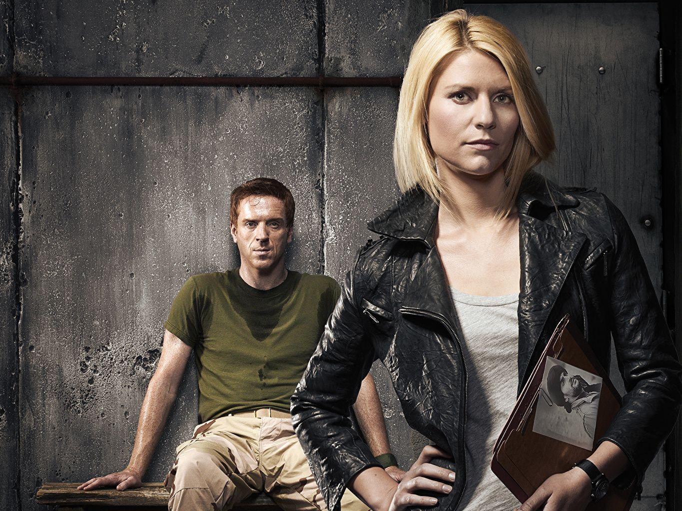 1365x1024 Picture Damian Lewis Claire Danes Men