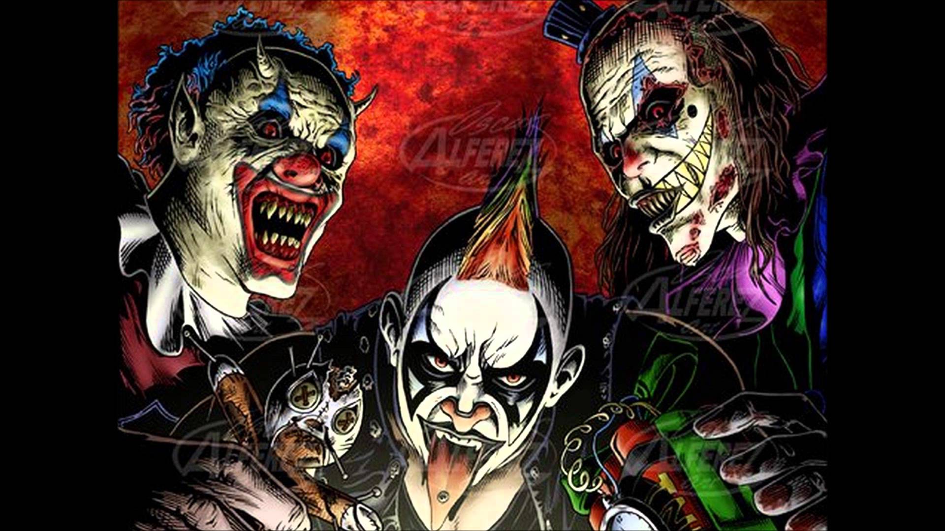 1920x1080 Psycho Clown Wallpaper