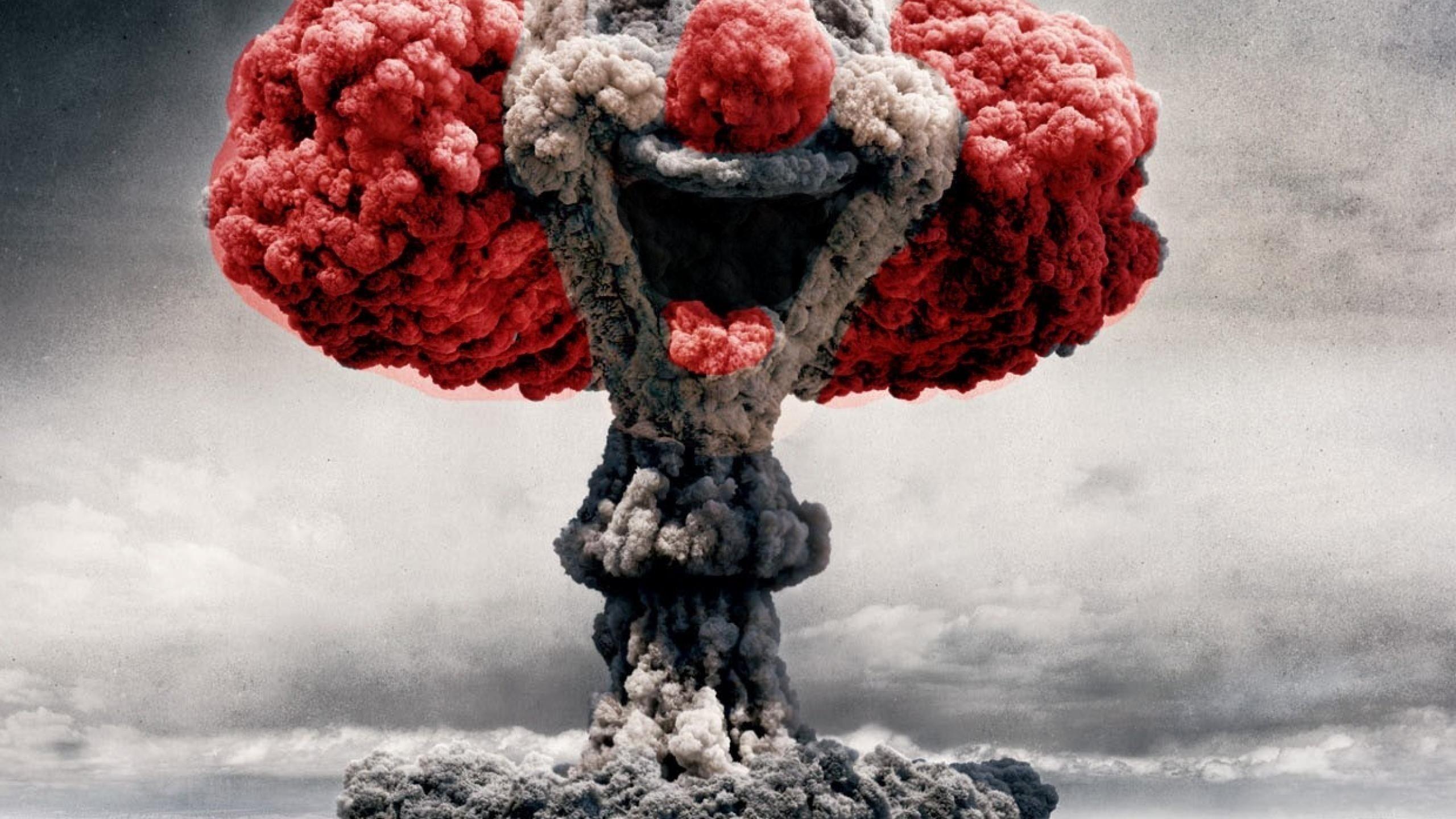 2560x1440 Nuclear Clown HD Wallpaper