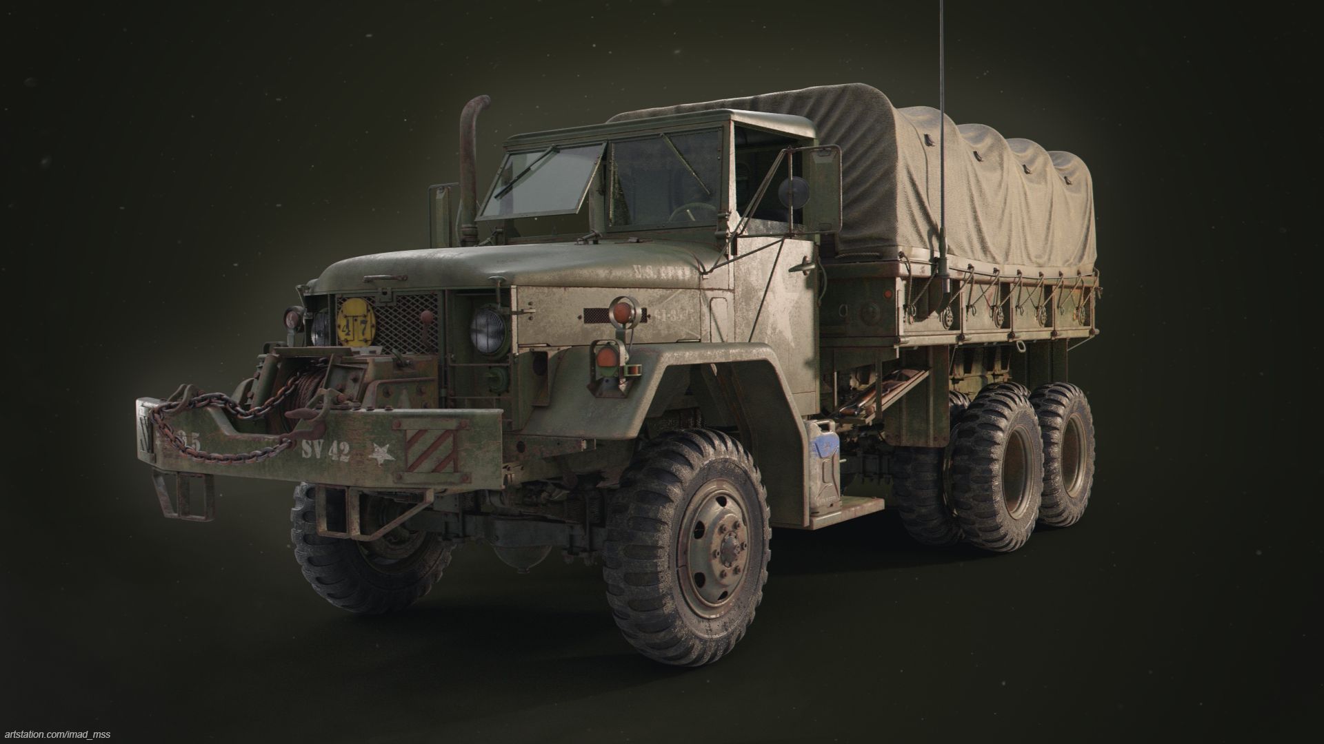 1920x1080 M35A2 Military Truck
