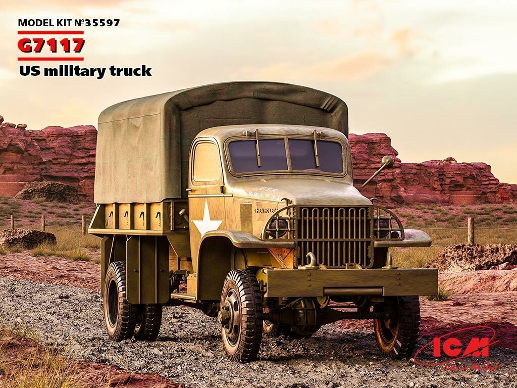 1024x768 ICM 35597 US Military Truck G7117 1 35