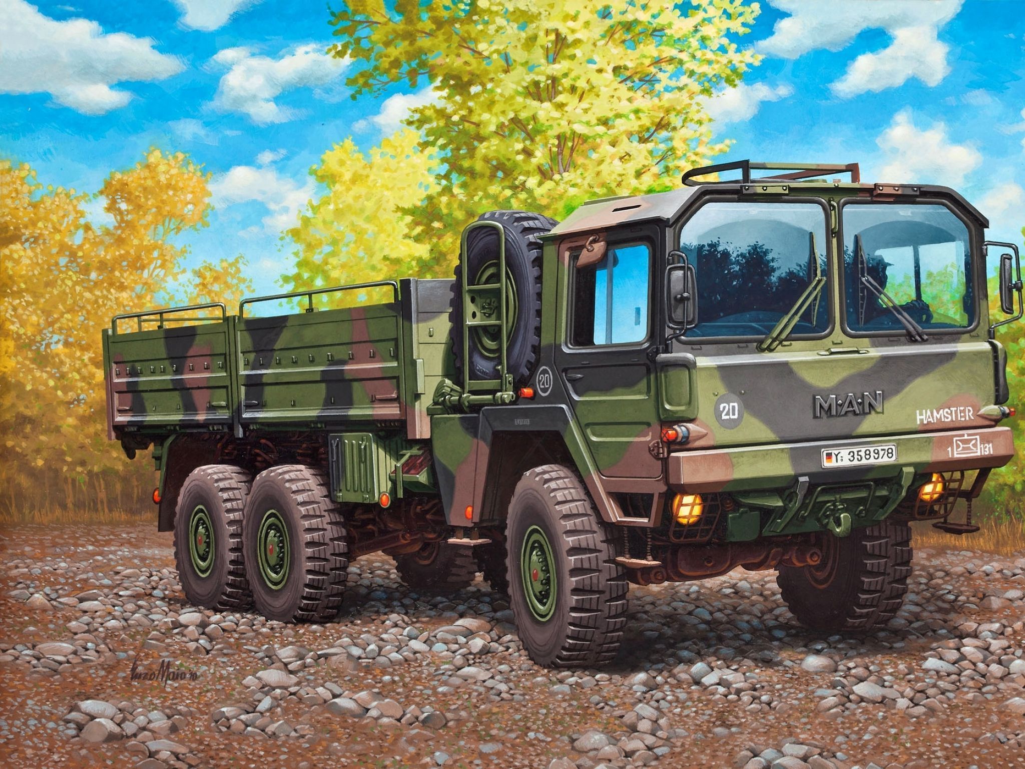 2048x1536 Brown Camouflage Military Truck