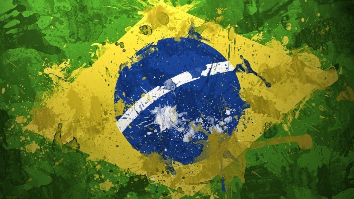 Brazil Flag stock photo Image of fabric nation abstract  153806244