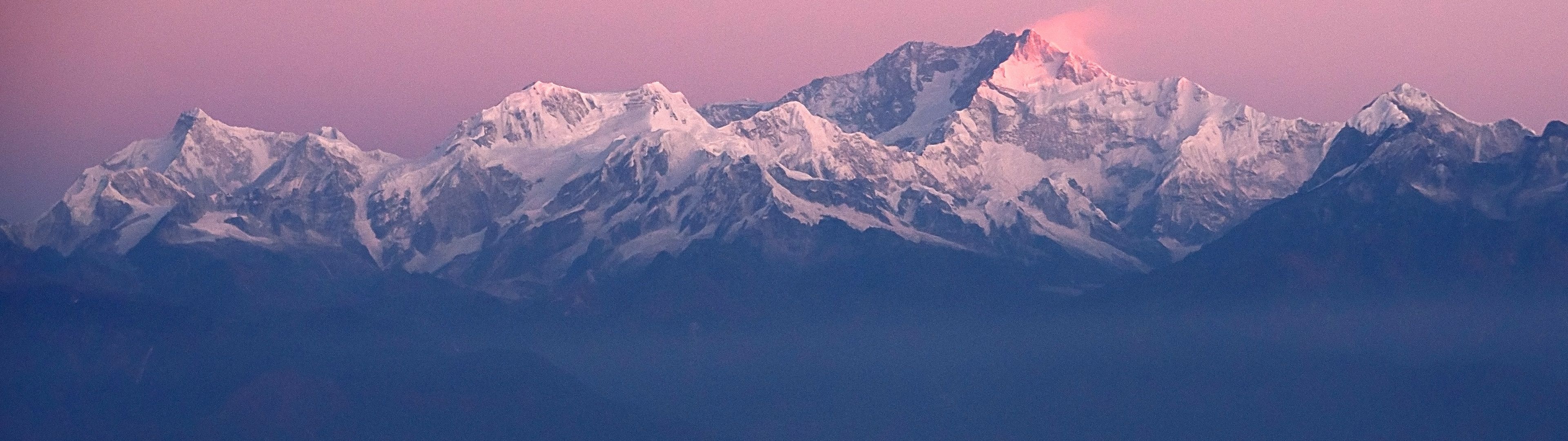 3840x1080 Kangchenjunga Wallpaper 4K, Mountain