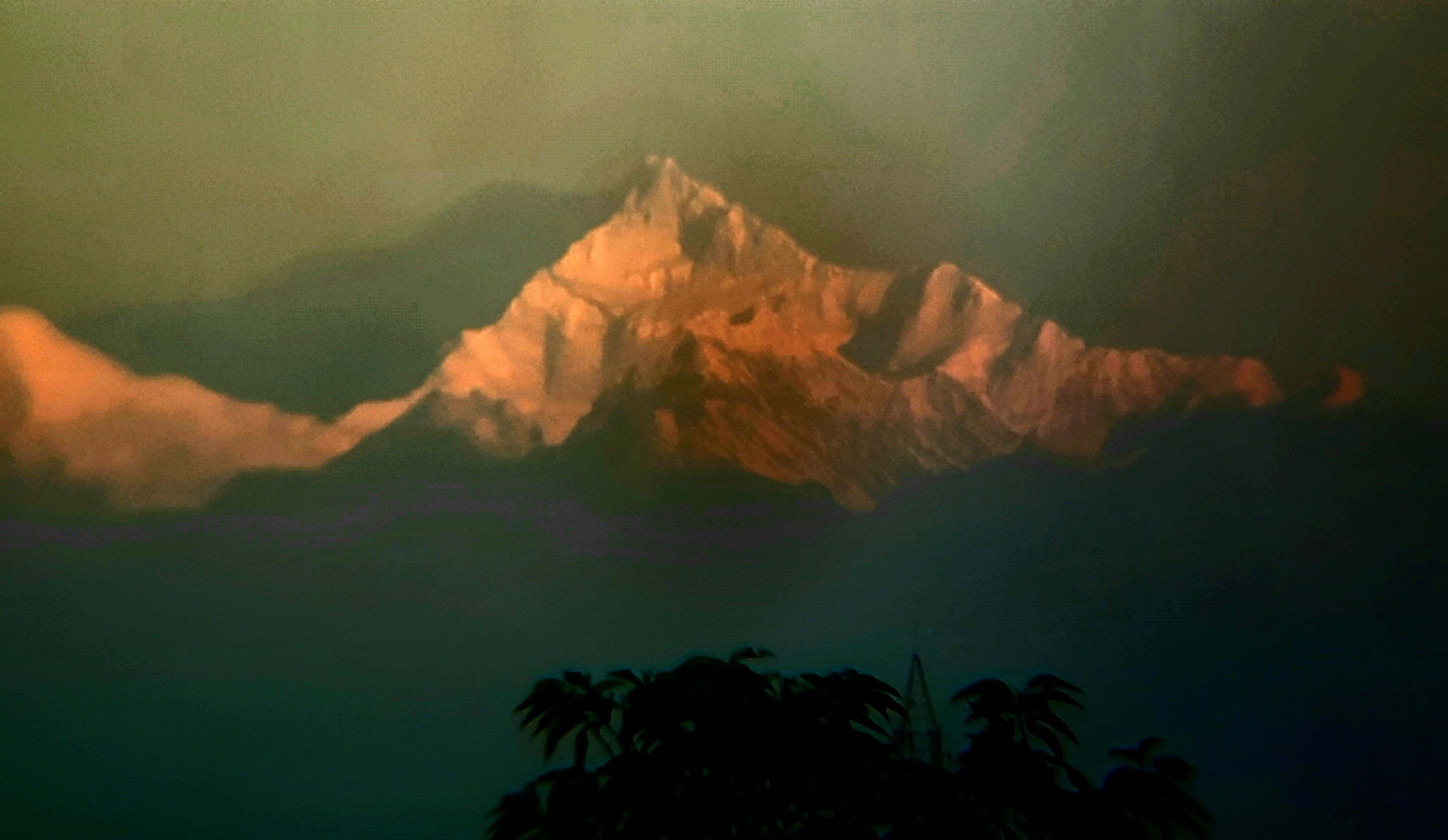 4357x2528 Kangchenjunga from Jalpaiguri at