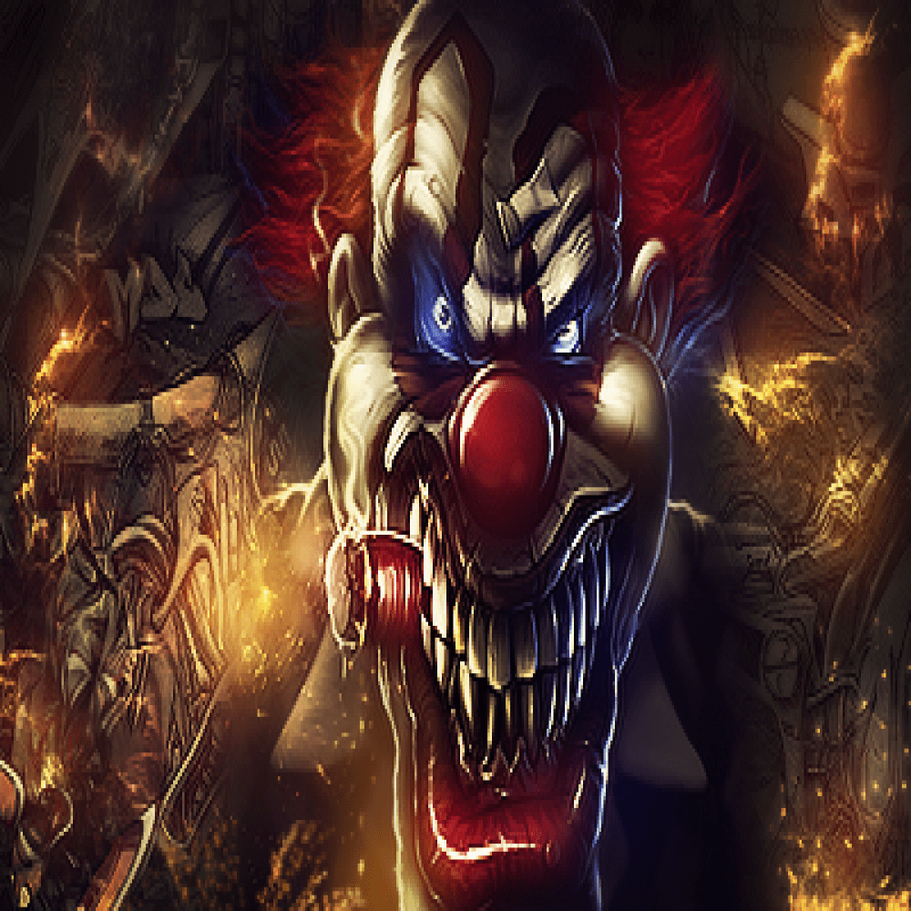 1000x1000 Creepy Clowns Wallpaper