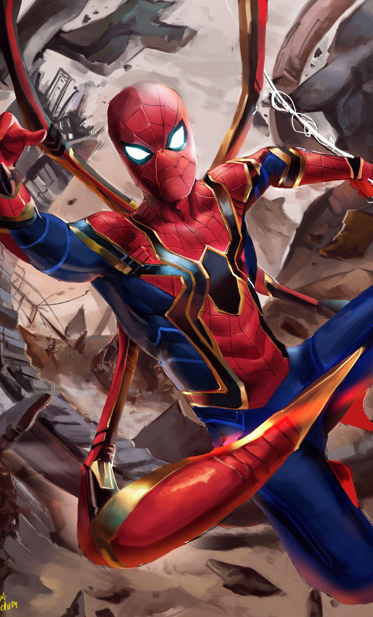 1280x2120 Iron Spider Suit In Avengers Infinity War iPhone 6