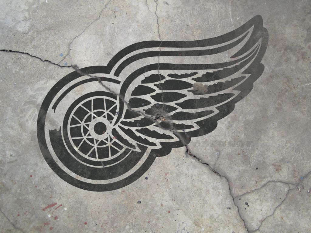 1024x768 Vintage Detroit Red Wings Wallpaper 01