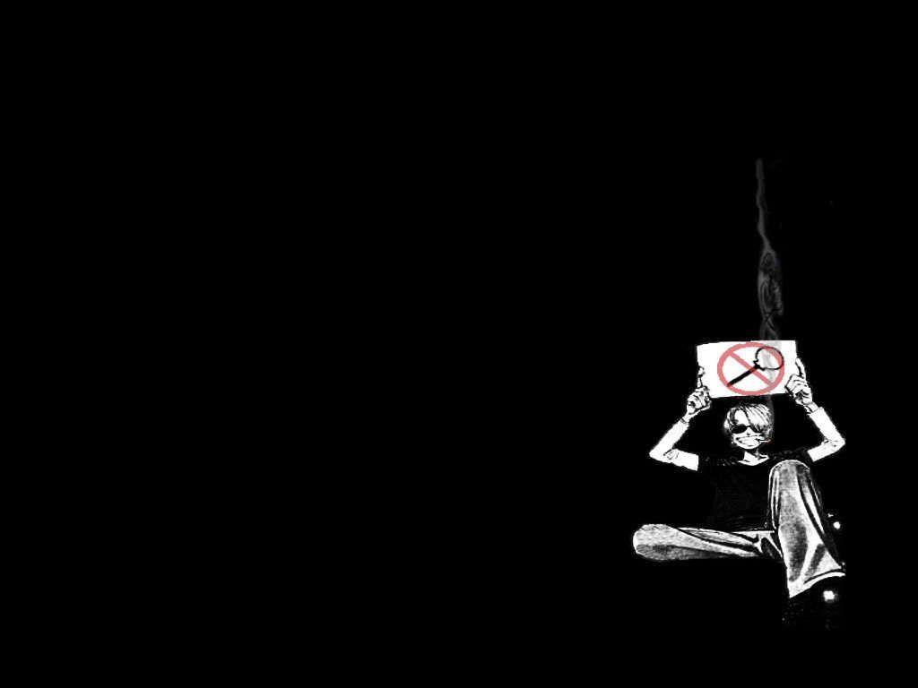 One Piece Luffy Black And White Wallpaper