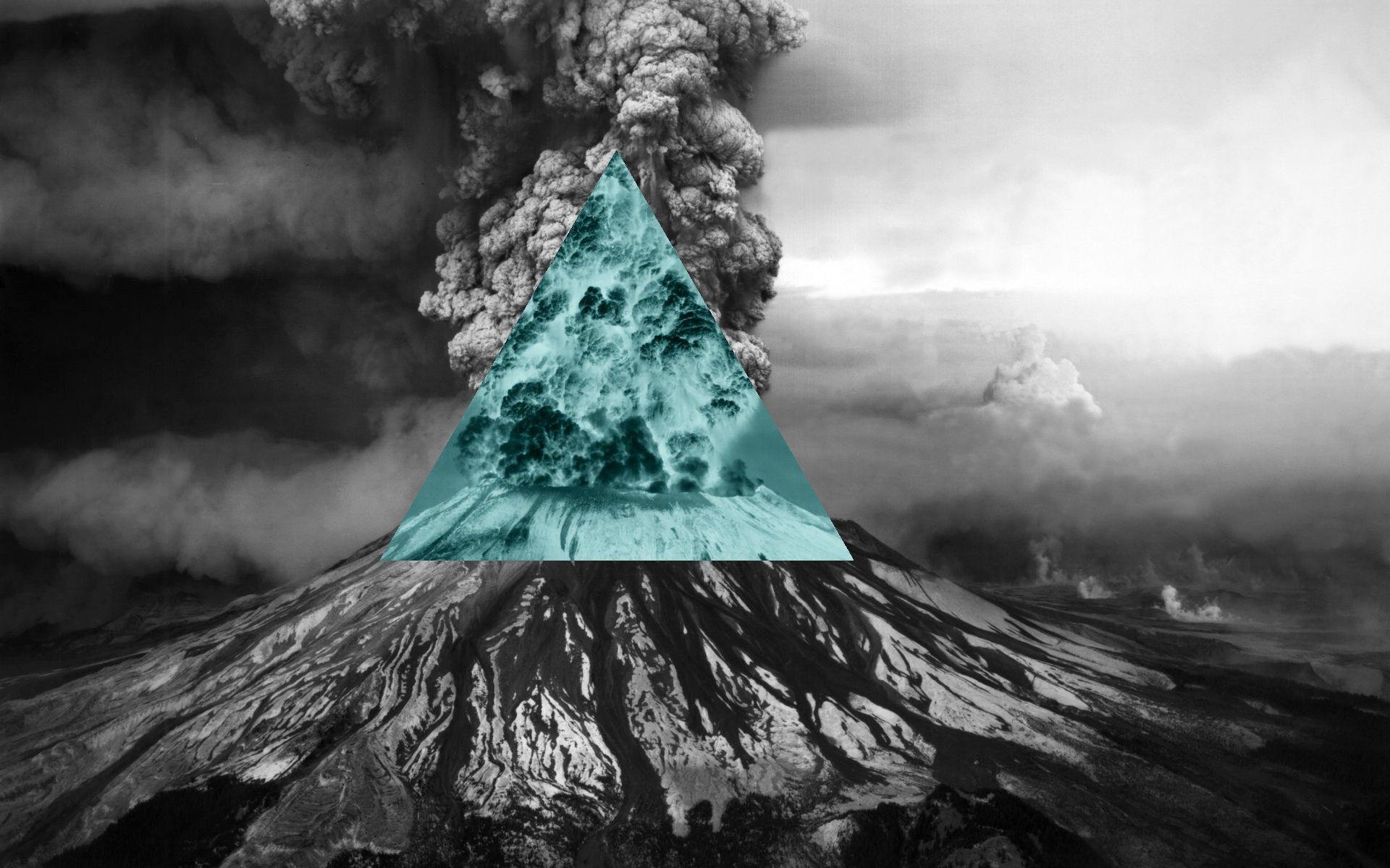 1920x1200 Nature, Polyscape, Inverted, Volcano, Illuminati Wallpaper