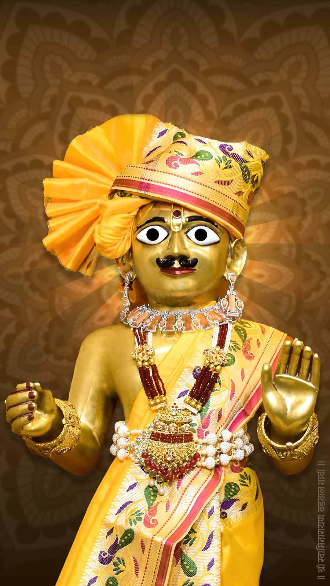 1080x1920 Swaminarayan Mobile Wallpaper. Swaminarayan Vadtal Gadi
