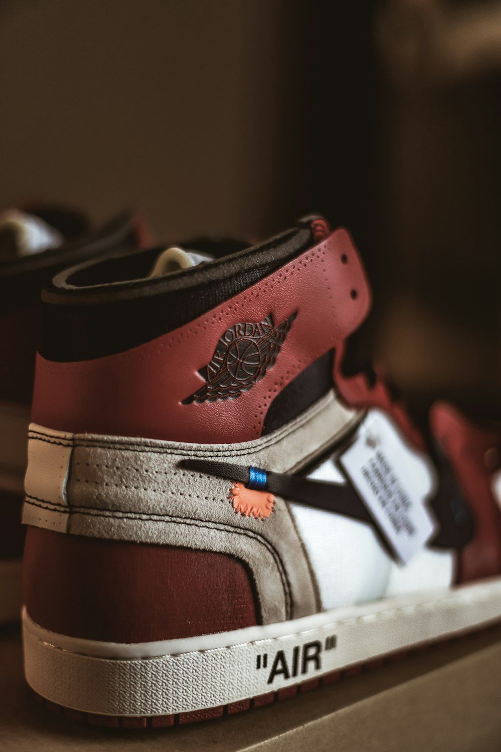 1000x1500 Pair Of Red And White Air Jordan 1's