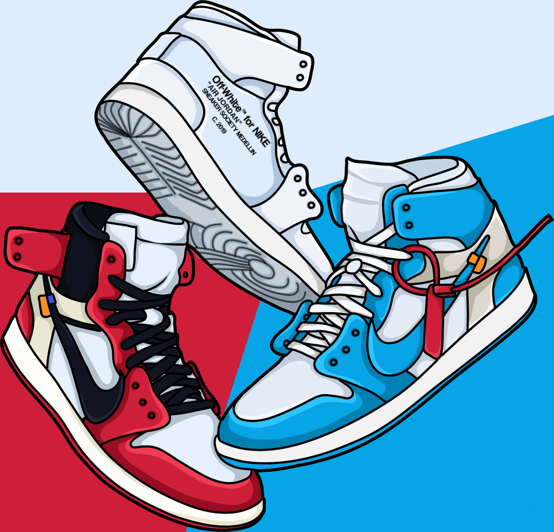 1776x1705 White Jordan 1 Wallpaper