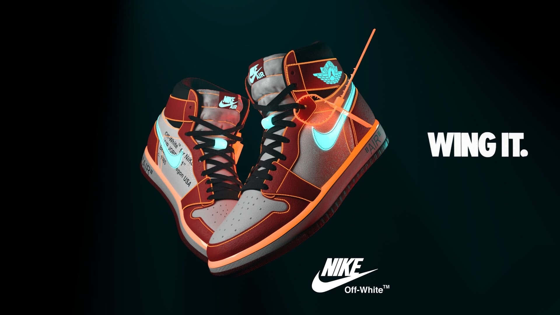 1920x1080 White Jordan 1 sneakers