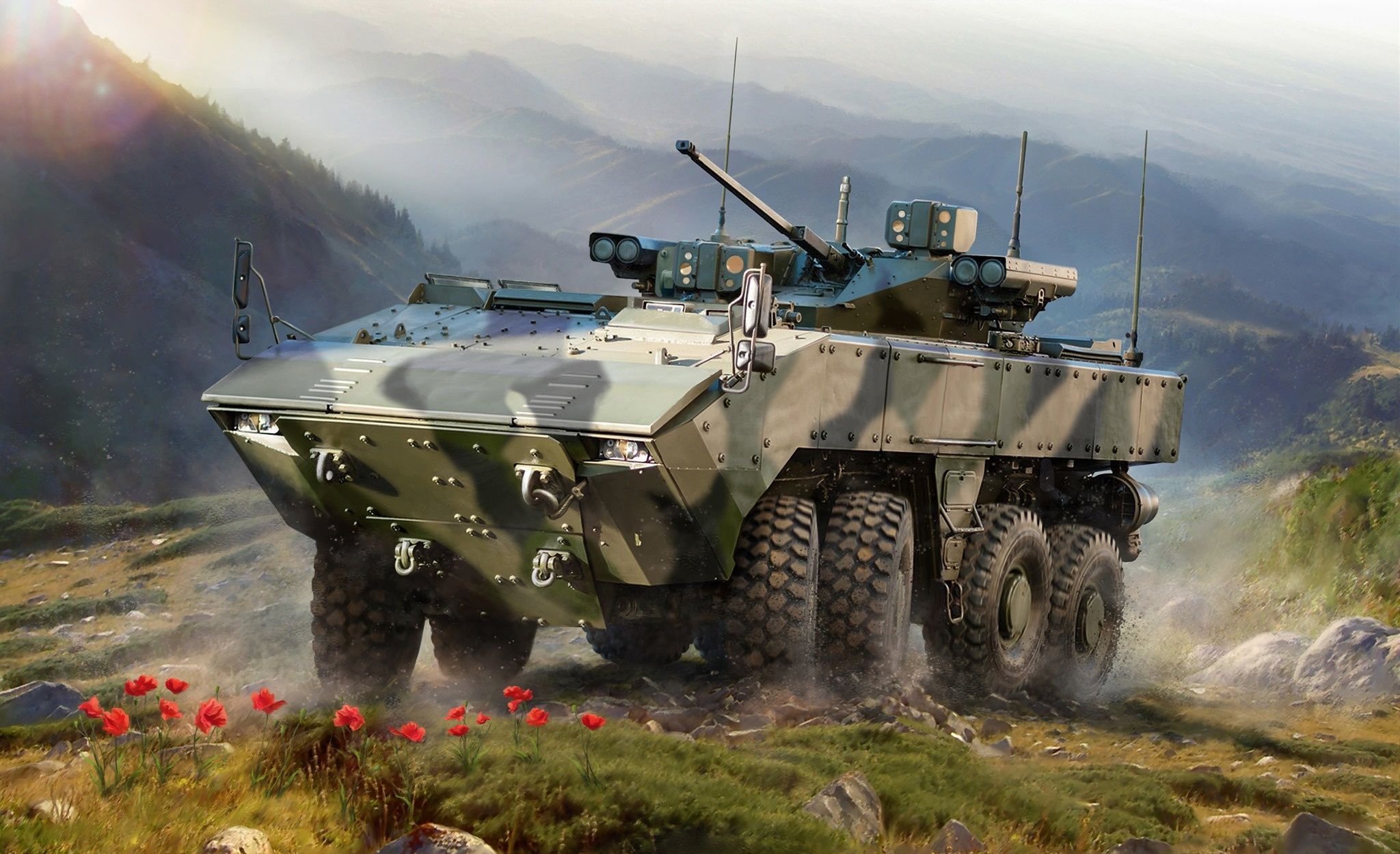 2048x1250 Military Armored Vehicle HD Wallpaper