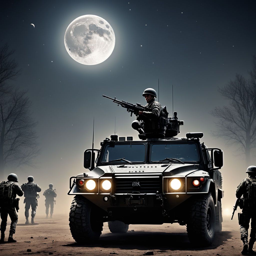 1024x1024 military vehicle white background