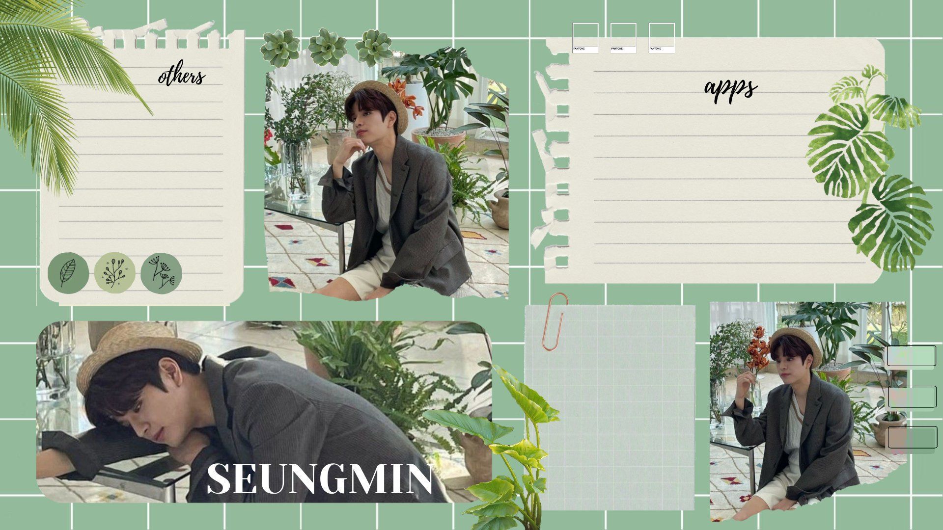 1920x1080 STRAYKIDS_SEUNGMIN desktop organizer