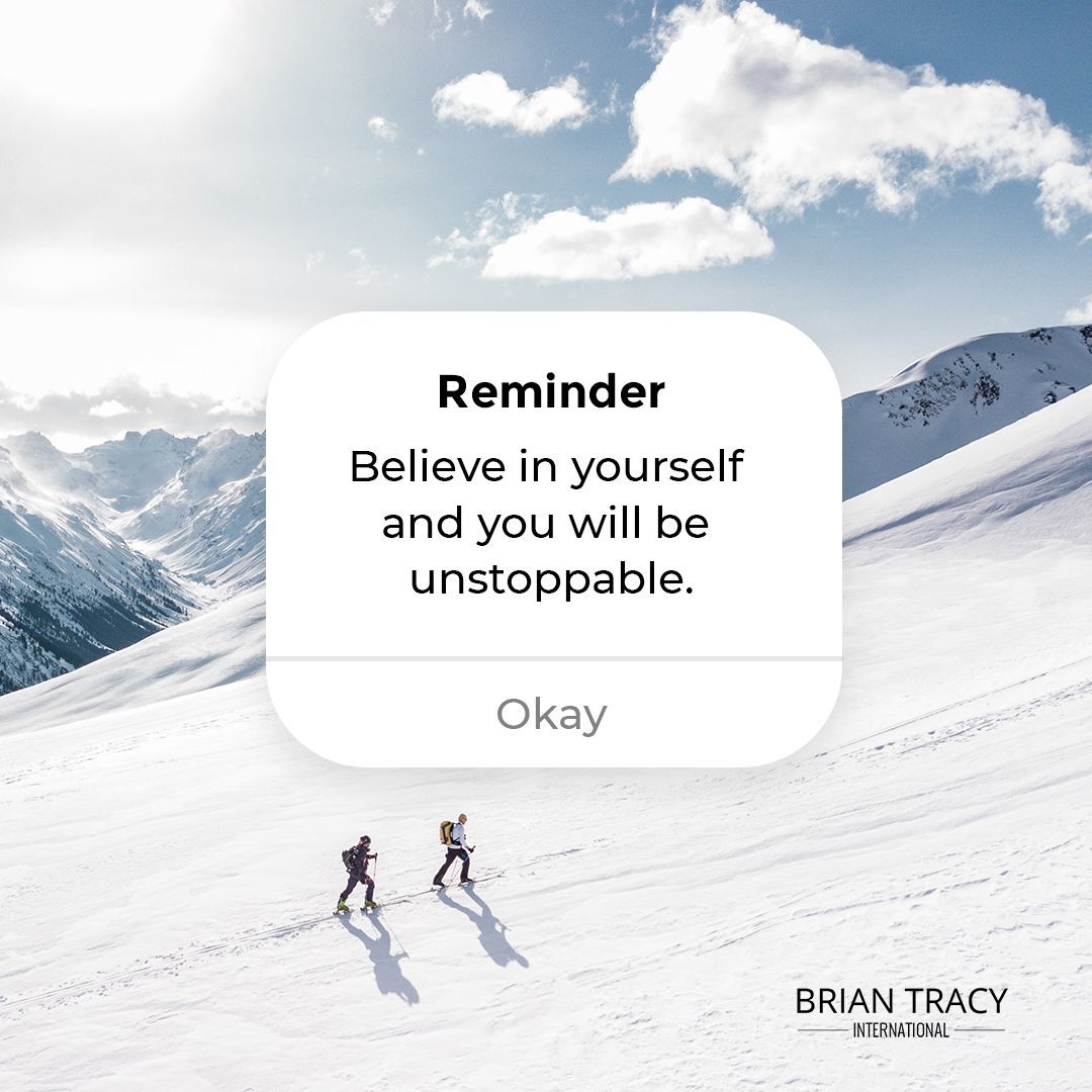 1080x1080 Brian Tracy on X: If you don't believe
