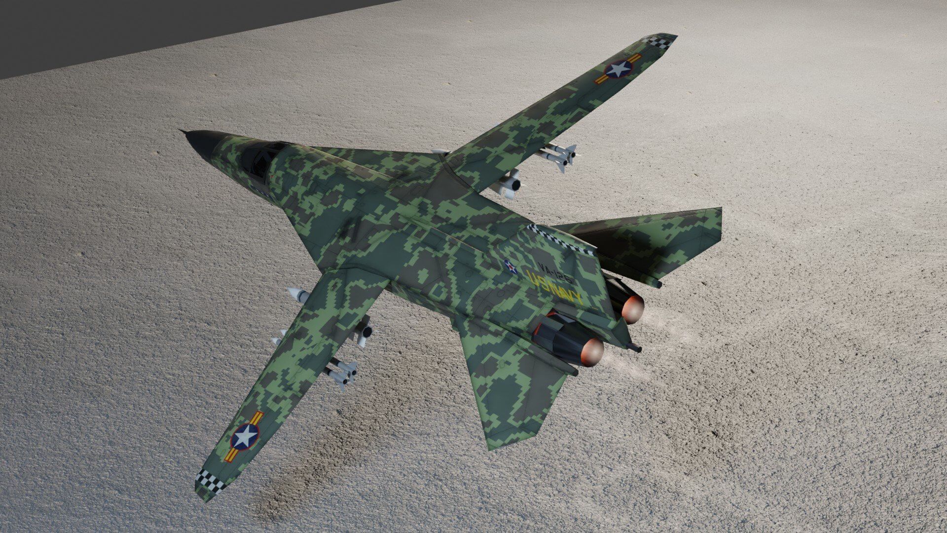 1920x1080 F 111 Aardvark Jet Fighter 3D Model