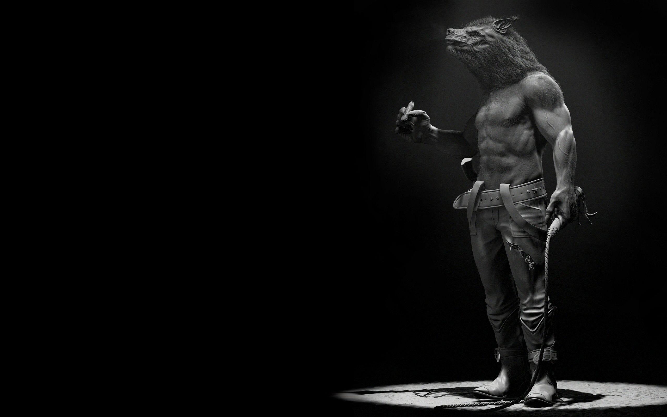2560x1600 Dark Werewolf Wallpaper HD