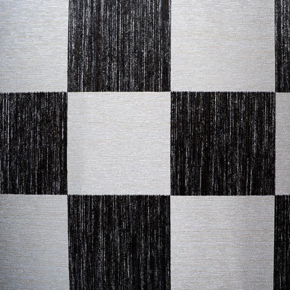 1000x1000 US $37.0. Contemporary Modern Black Silver Geometric Wallpaper Roll PVC Plain Plaid Wall Paper For Hallway And Bedding Room In Wallpaper From Home