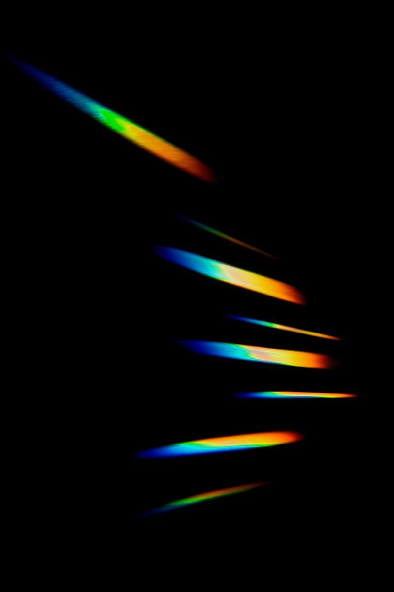 800x1200 Light leak effect black background