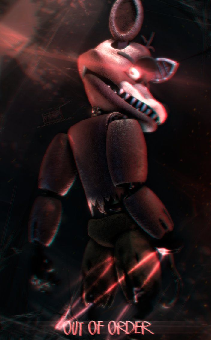 704x1135 SFM FNAF2 Withered Foxy