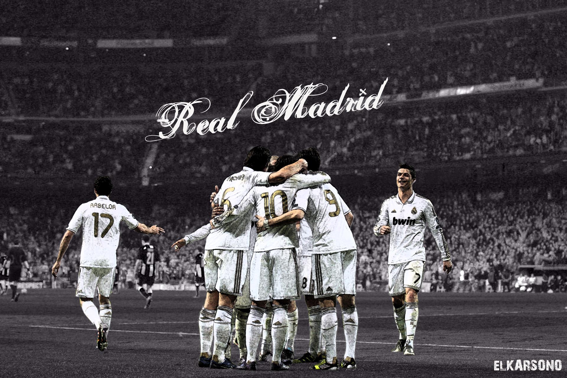 1920x1280 Real Madrid Celebrating Wallpaper HD 2017