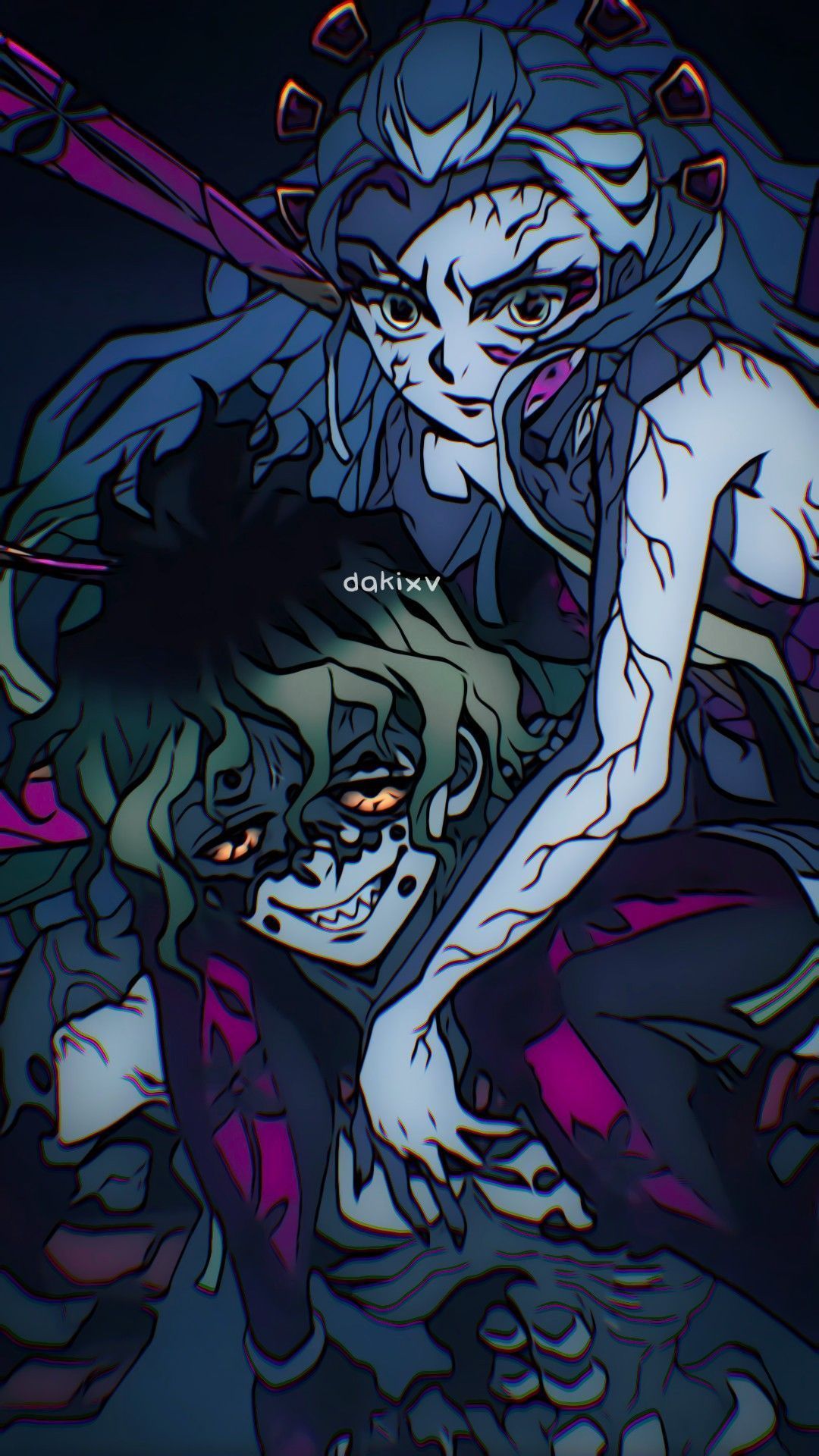 1080x1920 Gyutaro Demon Slayer Wallpaper