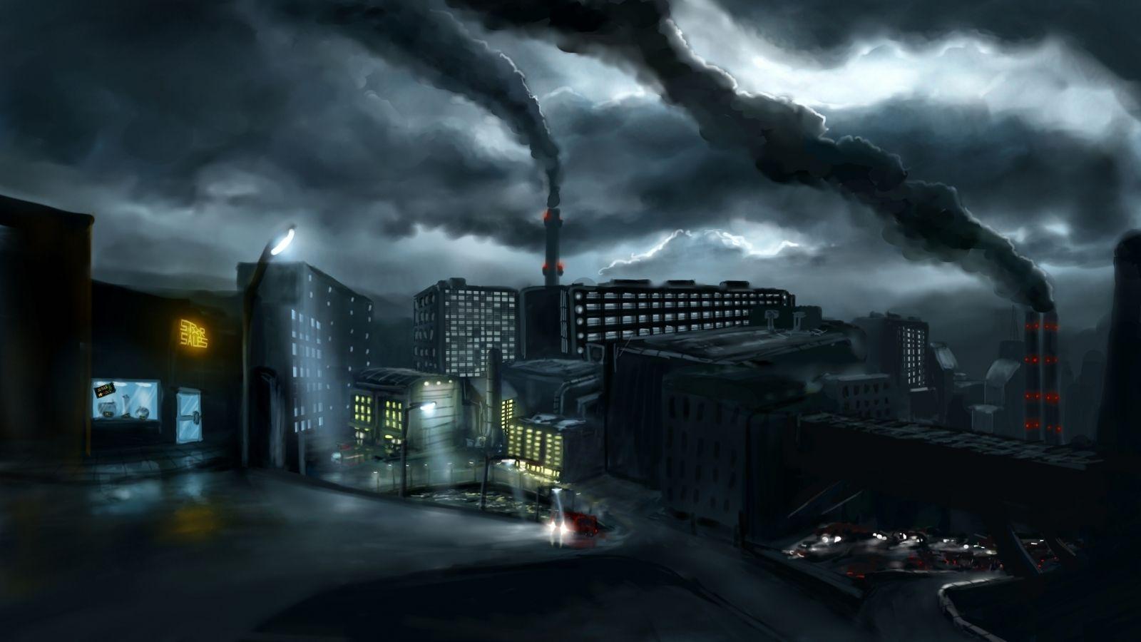 1600x900 Free download Industrial Town 245634511 Computer Wallpaper