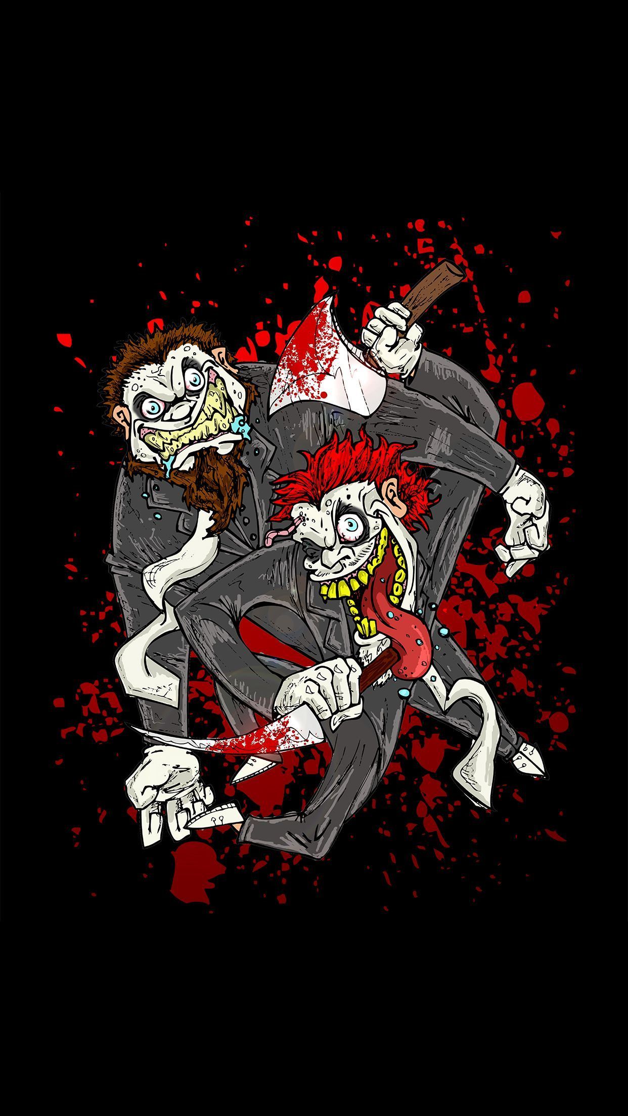 1242x2208 Twiztid Bloody Toons Wallpaper