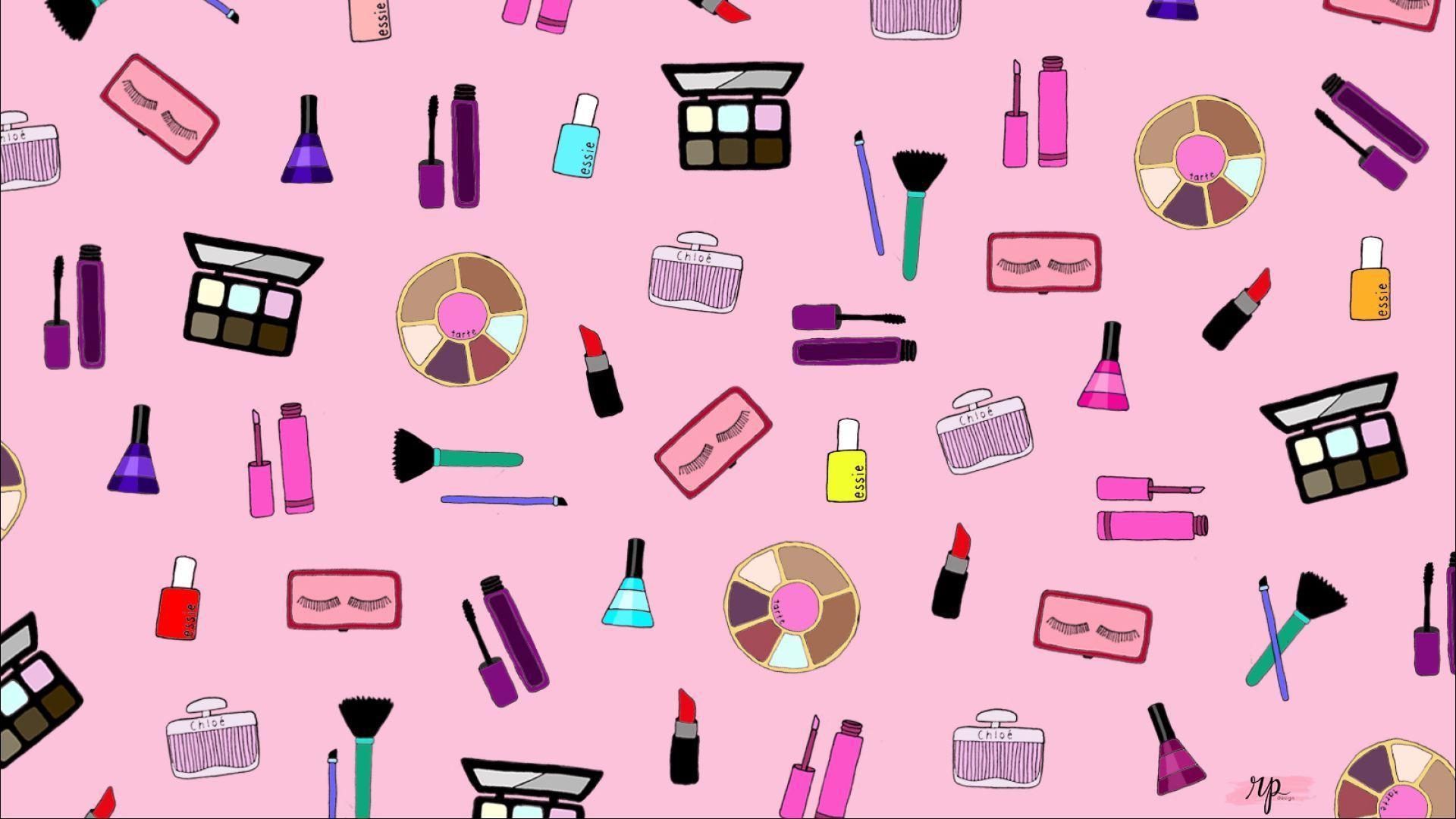 Pink Background Makeup gambar ke 14