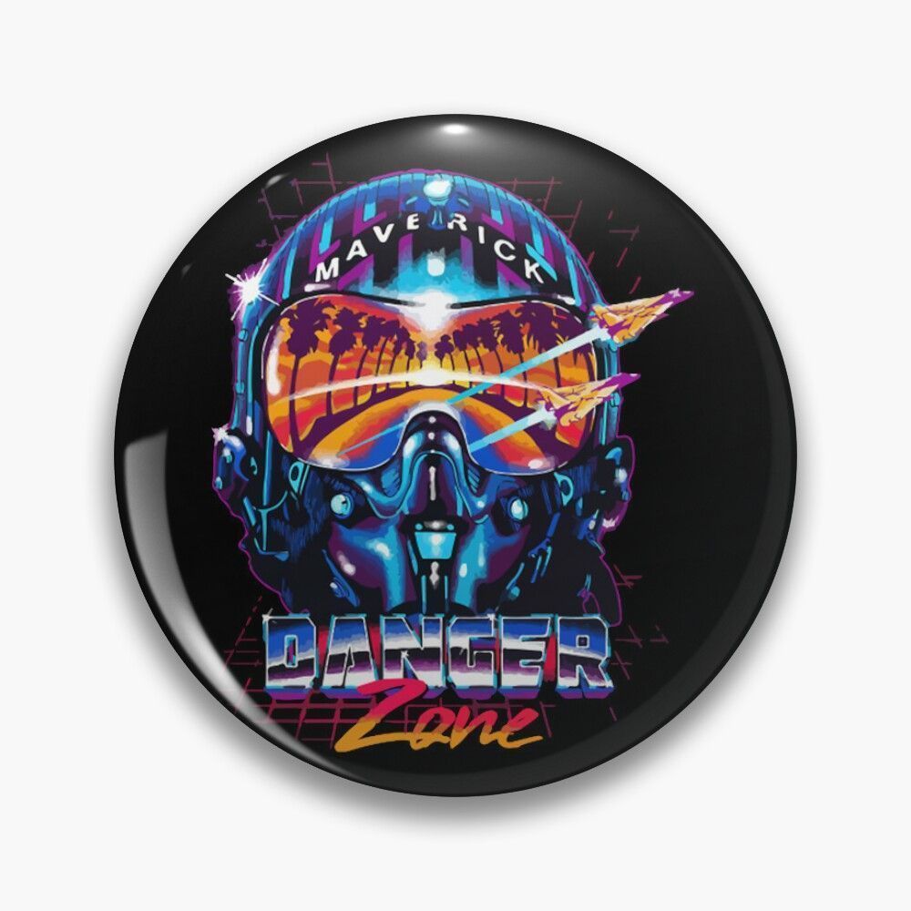 1000x1000 Top Gun Maverick Danger Zone Pin