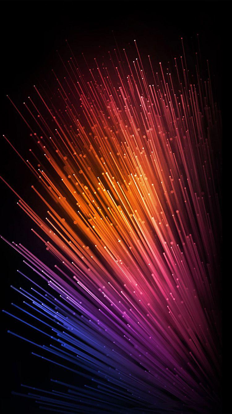 750x1334 iPhone wallpaper. simple rainbow line