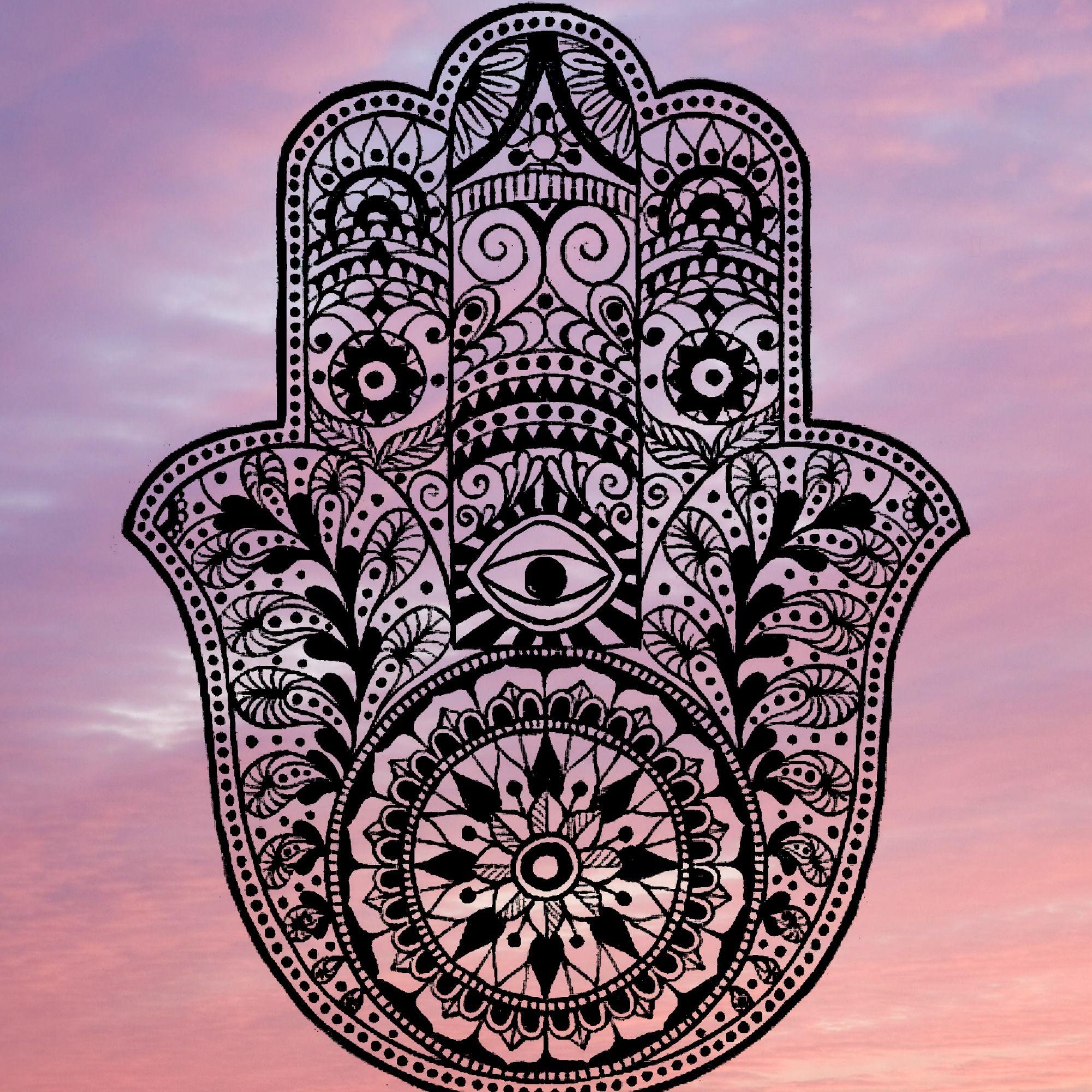 Buy Hamsa Hand Evil Eye Protection Create Your Own Art Online in India   Etsy