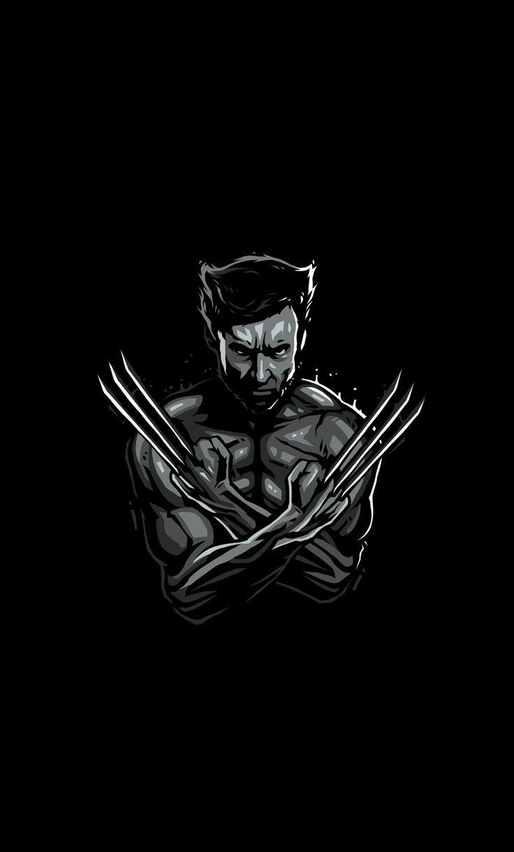 736x1219 Excellent Wallpaper Logan, Bw, Wolverine, Superhero, X Men