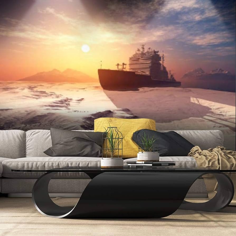 894x894 Wall Mural icebreaker exploring stock