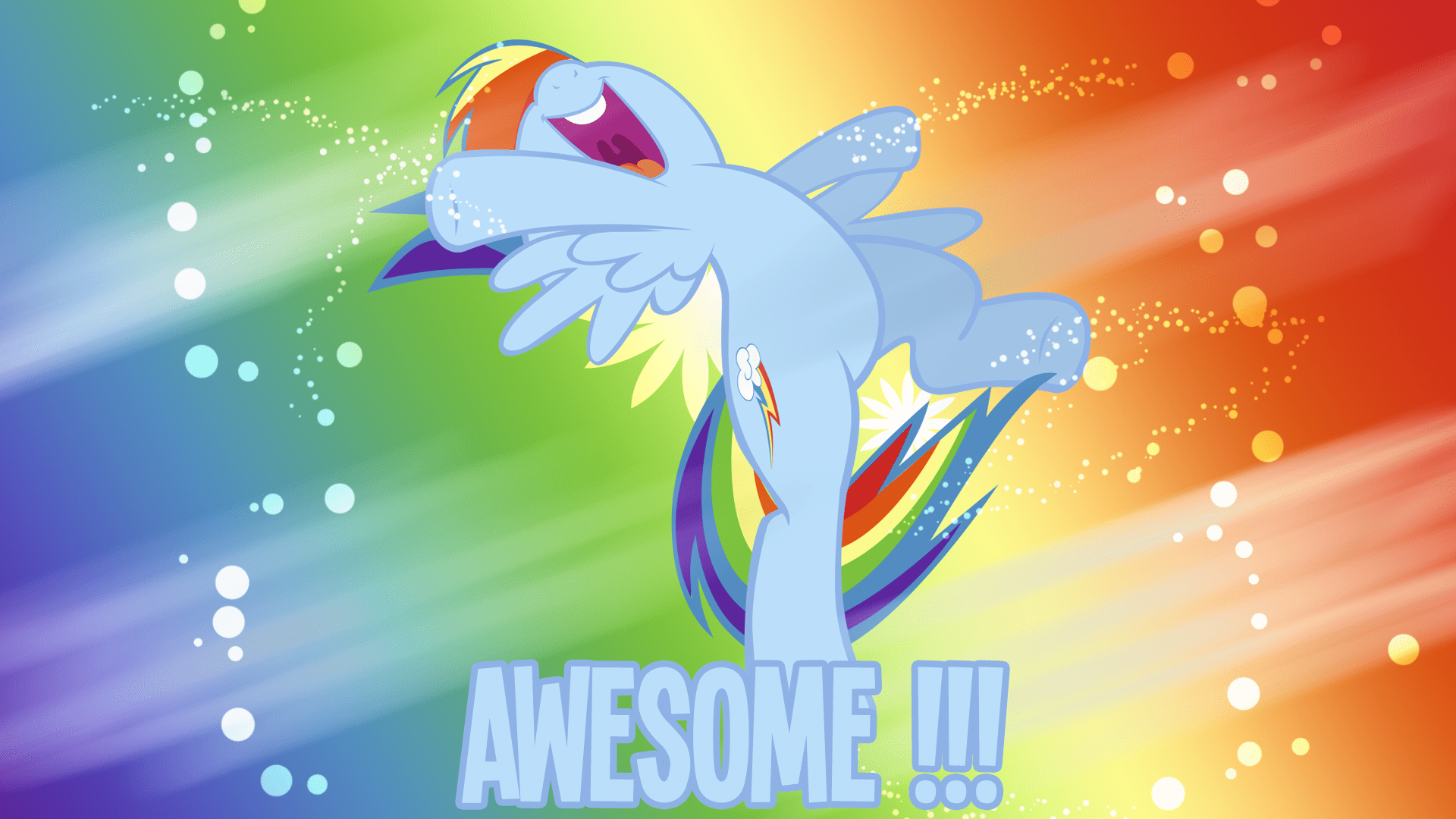1920x1080 Awesome Rainbow Dash Wallpaper