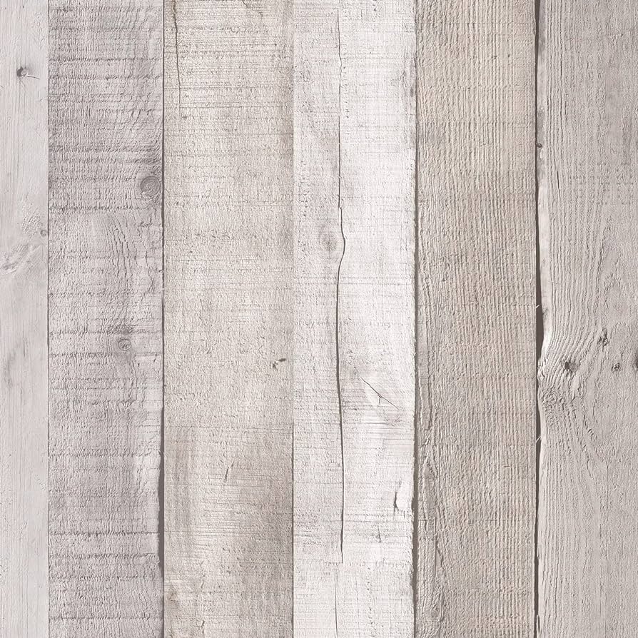 894x894 Binifu Light Grey Wood Wallpaper Peel and Stick Wood Adhesive Paper Removable Distressed Shiplap Self Adhesive Stick on Faux Reclaimed Wood Planks
