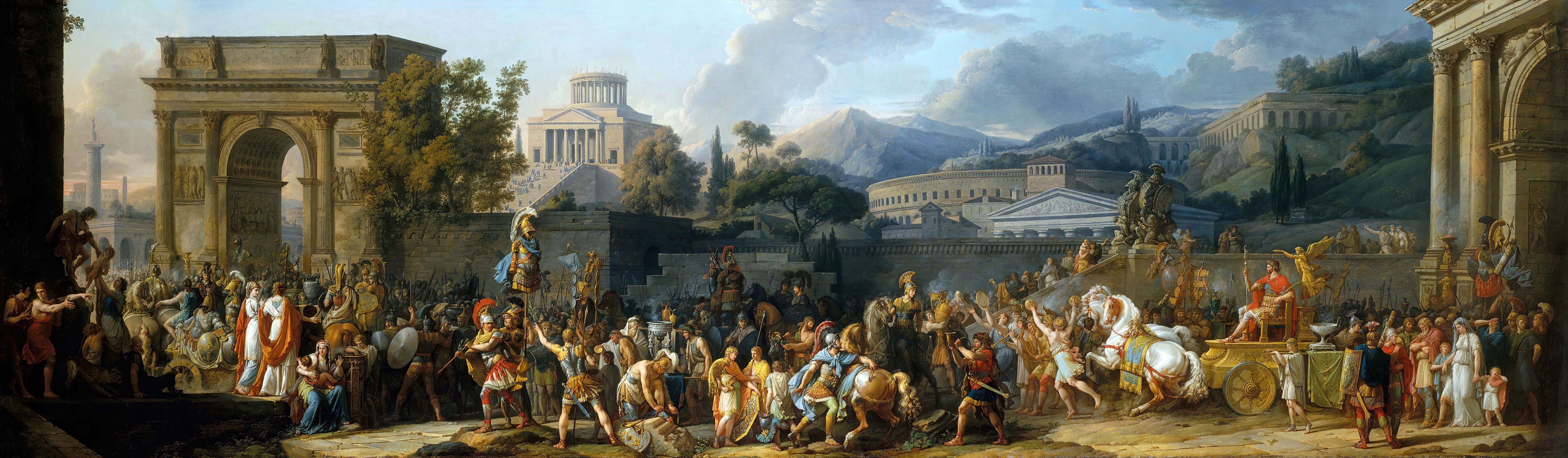 7000x2046 Carle Vernet, classic art, painting
