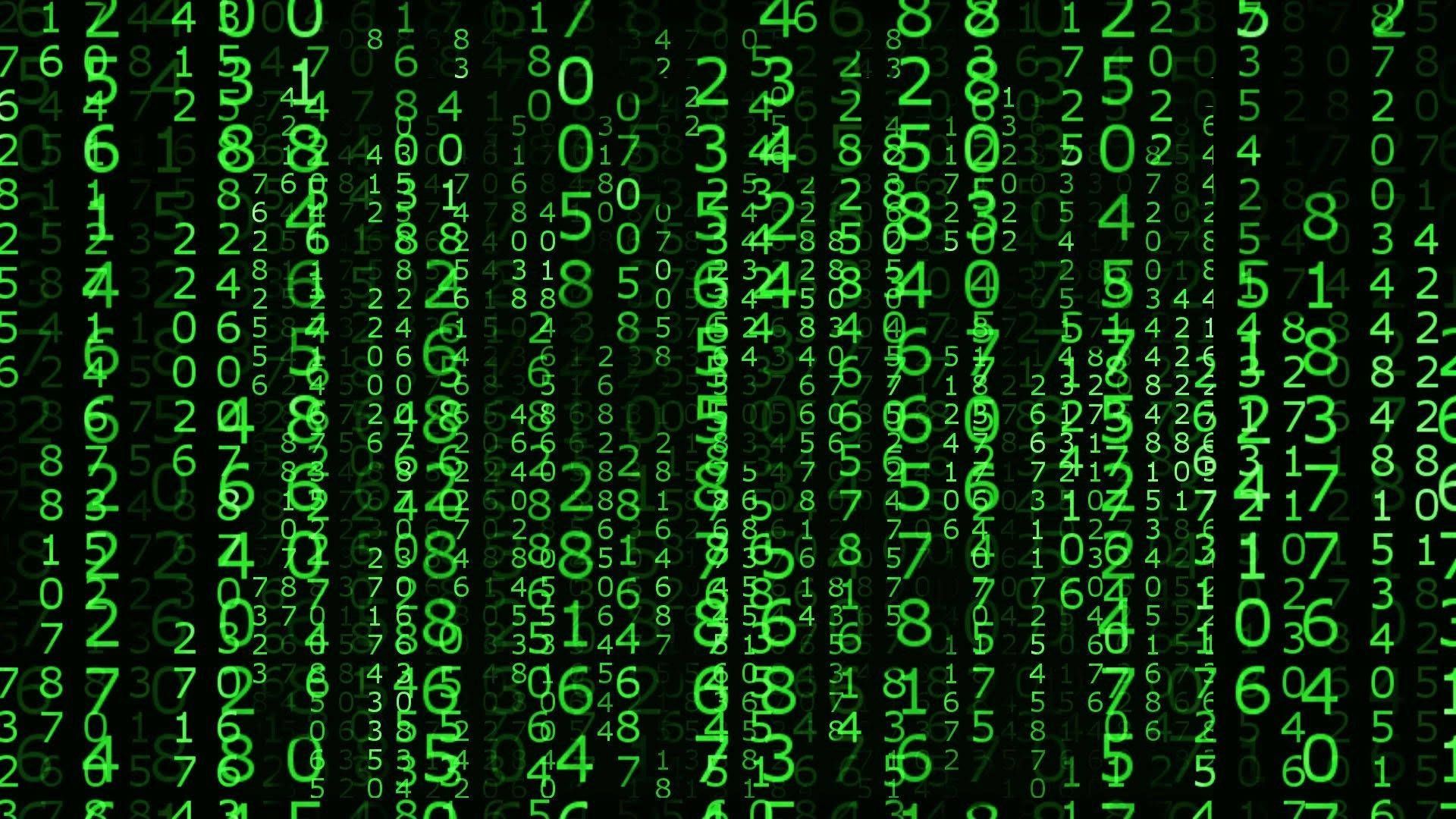 1920x1080 Download free Big Neon Green Number
