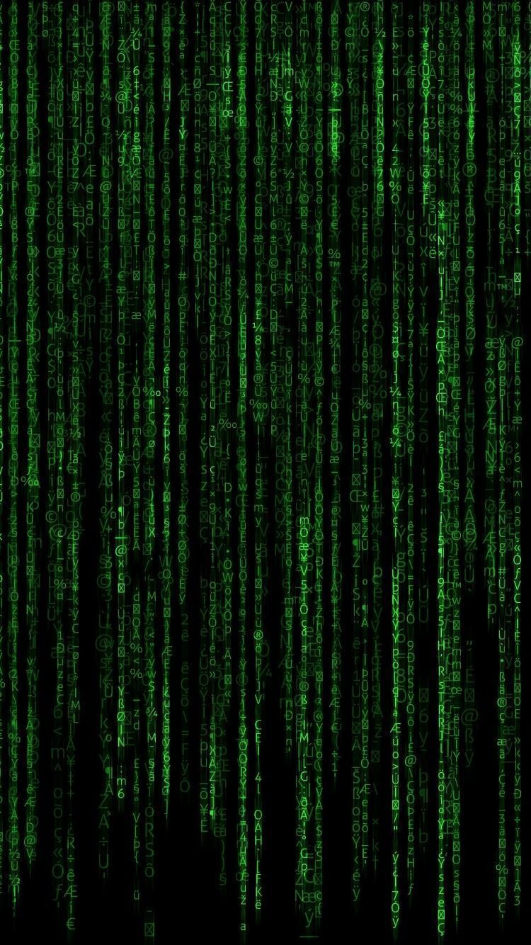750x1334 Matrix Wallpaper 4K, Program, Falling
