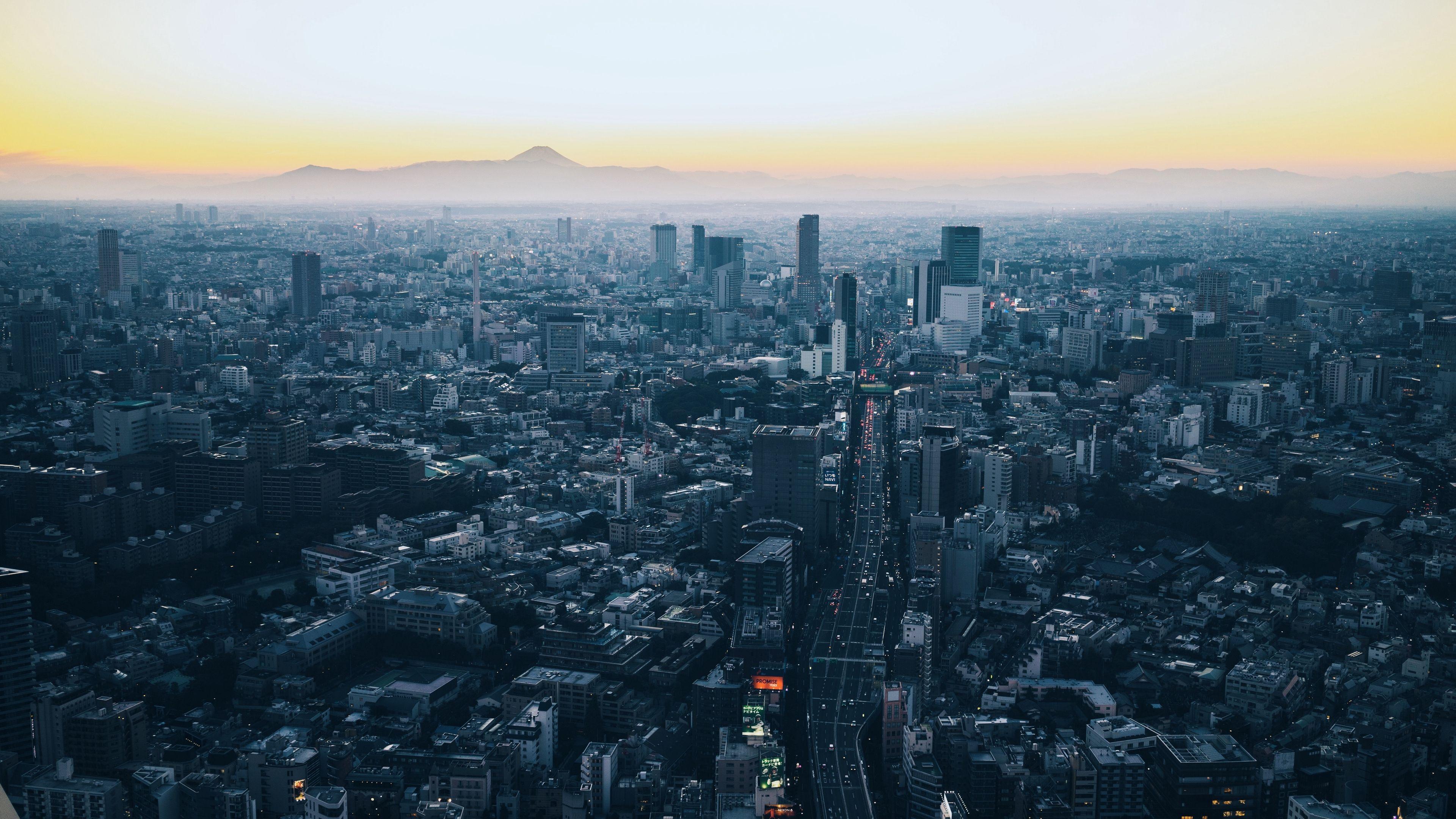 3840x2160 Wallpaper Minato, Japan, Skyscrapers, City, View From