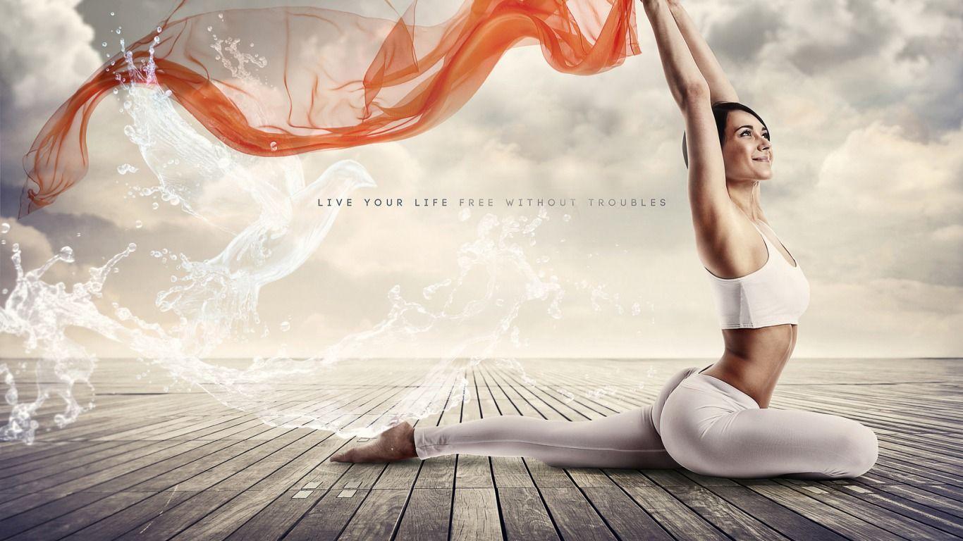 1366x768 Yoga Wallpaper 241.48 Kb