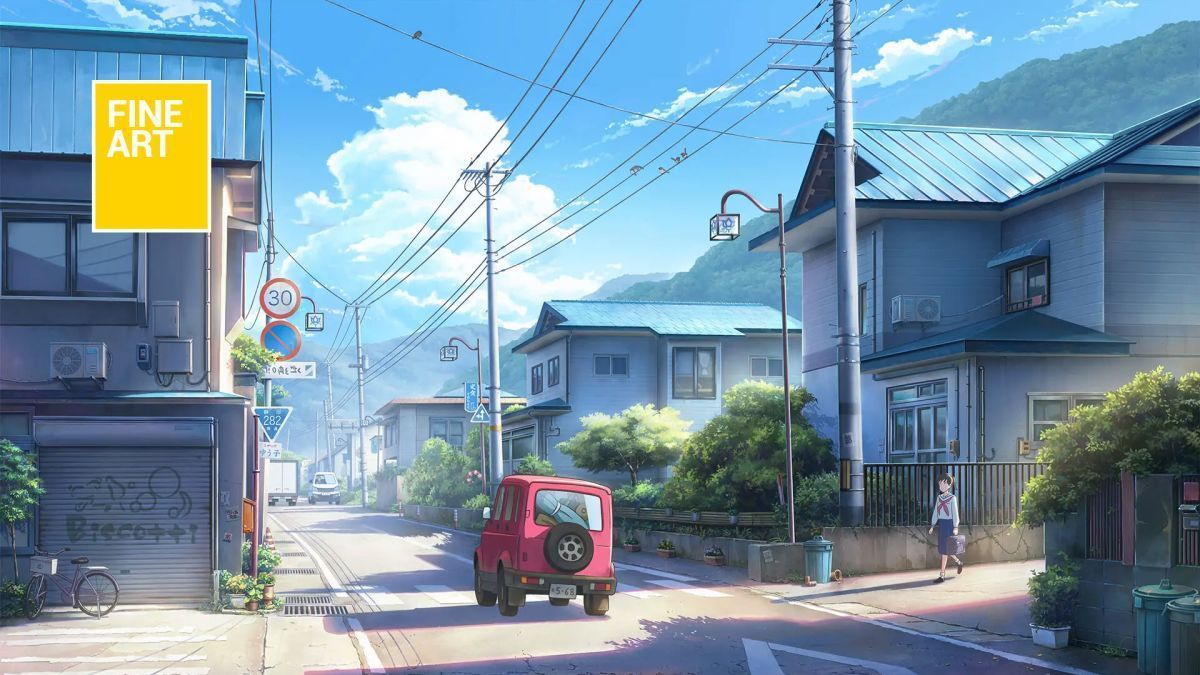 1200x675 Japanese neighborhood, Anime