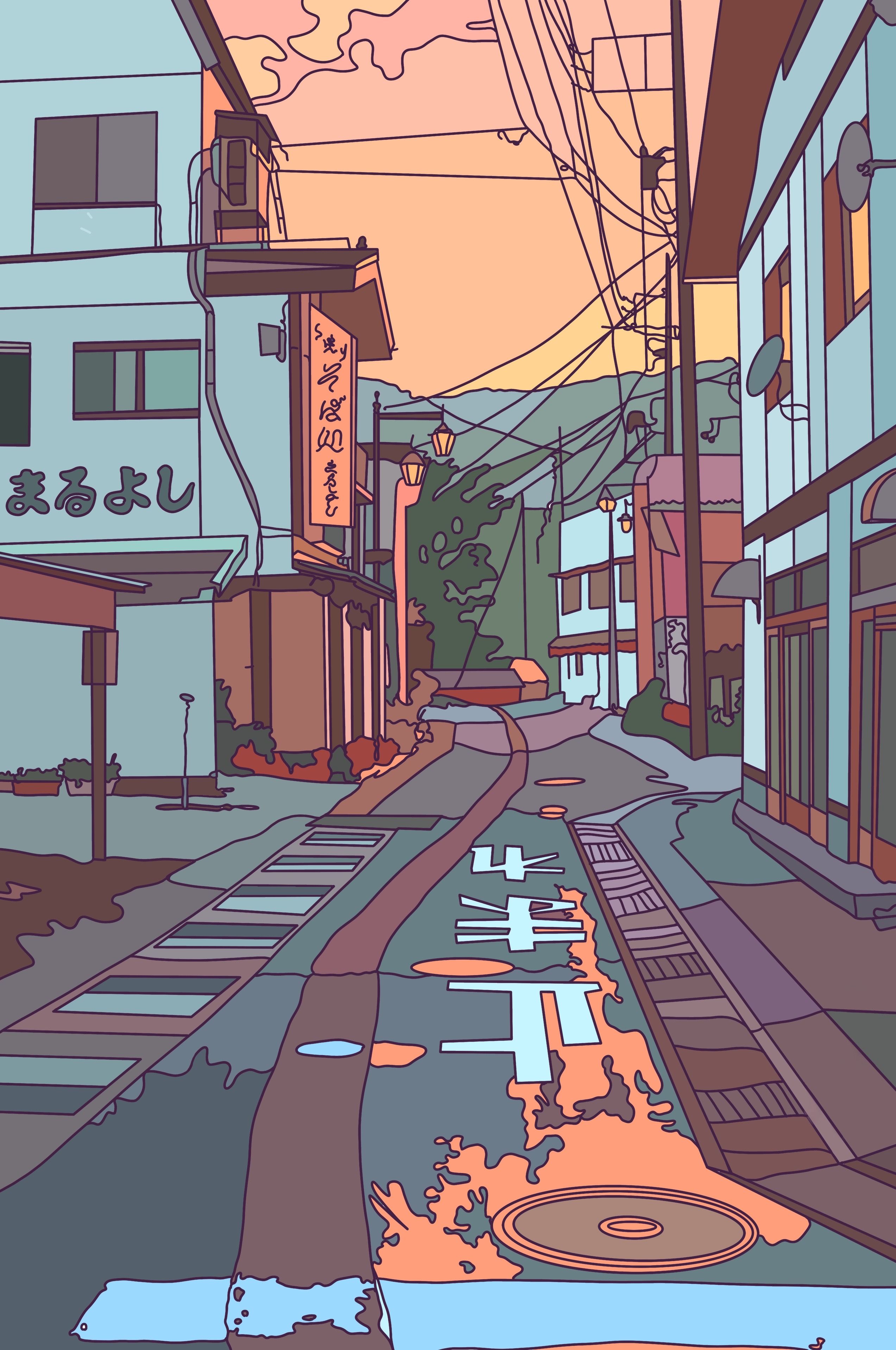 2546x3836 Anime scenery wallpaper, Anime scenery