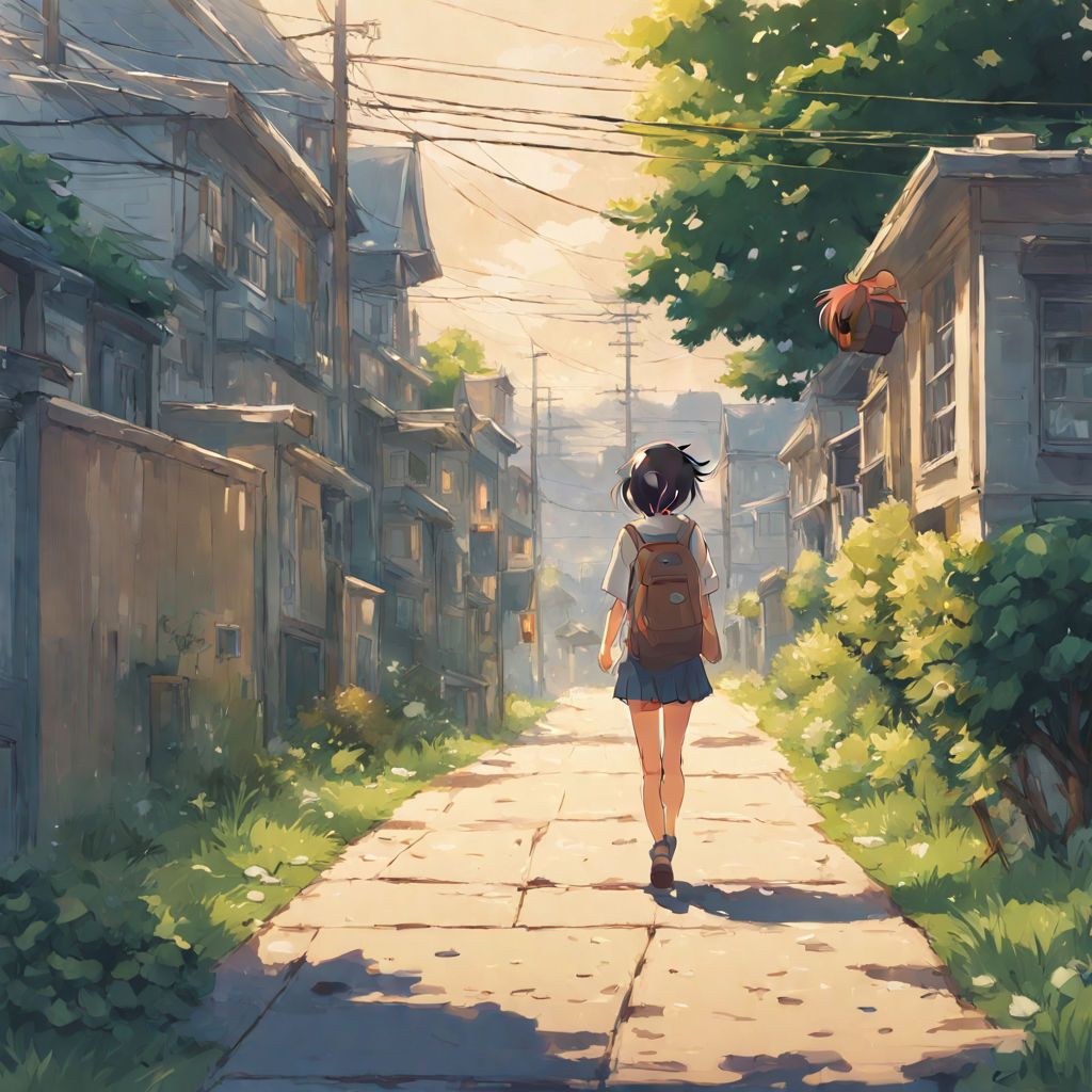 1024x1024 a neighborhood soccer field in anime