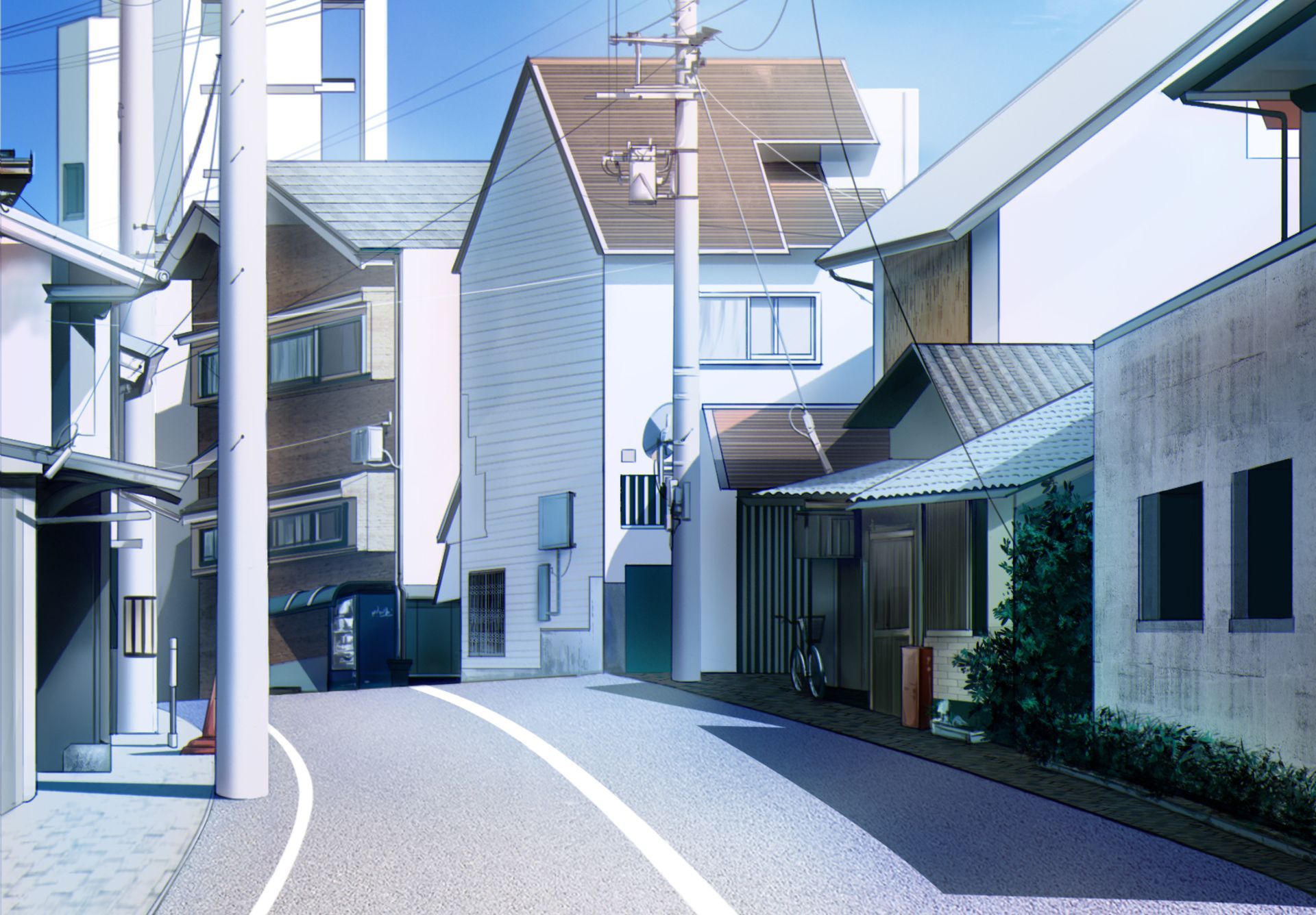 1920x1336 Anime House HD Wallpaper