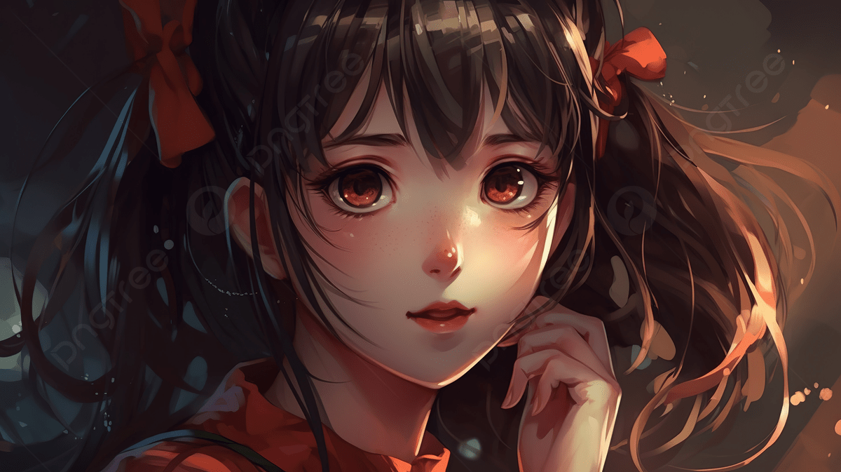 1200x673 An Anime Girl Of Dark Hair And Long